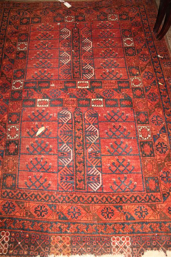 Yomut rug, with all over polychrome decoration 40 x 72